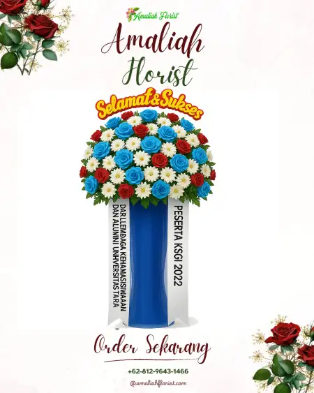 Standing Flowers Outdoor Wedding Bintaro
